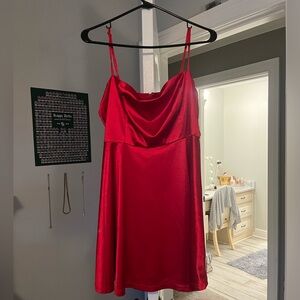 Shot red dress- Brand Lulus - Size L